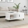Mesa de centro madera contrachapada blanco brillo 90x50x40 cm de vidaXL, Mesas de centro - Ref: Foro24-829502, Precio: 51,75 ...
