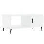 Mesa de centro madera contrachapada blanco brillo 90x50x40 cm de vidaXL, Mesas de centro - Ref: Foro24-829502, Precio: 51,75 ...
