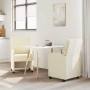 Sillas de Comedor con Ruedas 2 pcs Crema 58 x 65 x 98 cm en Sillas de comedor | Comprar online en Foru.es