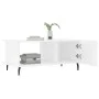 Mesa de centro madera contrachapada blanco brillo 90x50x40 cm de vidaXL, Mesas de centro - Ref: Foro24-829502, Precio: 51,75 ...