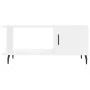 Glossy white plywood coffee table 90x50x40 cm by vidaXL, Coffee table - Ref: Foro24-829502, Price: 51,75 €, Discount: %