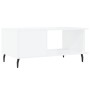Mesa de centro madera contrachapada blanco brillo 90x50x40 cm de vidaXL, Mesas de centro - Ref: Foro24-829502, Precio: 52,18 ...