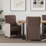 Sillas de Comedor con Ruedas 2 pcs Marrón 58 x 65 x 98 cm en Sillas de comedor | Comprar online en Foru.es