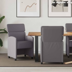 Sillas de Comedor con Ruedas 2 pcs Gris 58 x 65 x 98 cm en Sillas de comedor | Comprar online en Foru.es