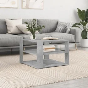Betongrauer Couchtisch aus Holzwerkstoff, 59,5 x 59,5 x 40 cm von vidaXL, Couchtisch - Ref: Foro24-834249, Preis: 38,93 €, Ra...