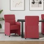 Sillas de Comedor con Ruedas con ruedas 2 pcs Rojo vino tinto en Sillas de comedor | Comprar online en Foru.es