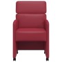 Sillas de Comedor con Ruedas con ruedas 2 pcs Rojo vino tinto en Sillas de comedor | Comprar online en Foru.es
