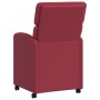 Sillas de Comedor con Ruedas con ruedas 2 pcs Rojo vino tinto en Sillas de comedor | Comprar online en Foru.es