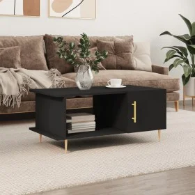 Mesa de centro madera contrachapada negro 90x50x40 cm de vidaXL, Mesas de centro - Ref: Foro24-829477, Precio: 59,23 €, Descu...