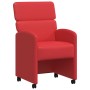Sillas de Comedor con Ruedas 2 pcs Rojo 58 x 65 x 98 cm en Sillas de comedor | Comprar online en Foru.es