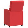 Sillas de Comedor con Ruedas 2 pcs Rojo 58 x 65 x 98 cm en Sillas de comedor | Comprar online en Foru.es