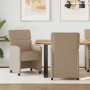 Sillas de Comedor con Ruedas 2 pcs Capuchino 58 x 65 x 98 cm en Sillas de comedor | Comprar online en Foru.es