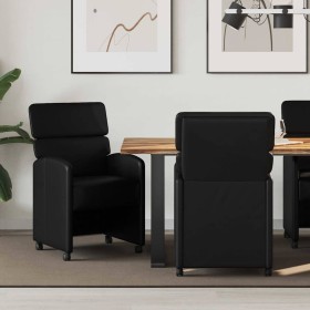 Sillas de Comedor con Ruedas 2 pcs Negro 58 x 65 x 98 cm en Sillas de comedor | Comprar online en Foru.es