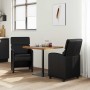 Sillas de Comedor con Ruedas 2 pcs Negro 58 x 65 x 98 cm en Sillas de comedor | Comprar online en Foru.es
