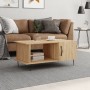 Mesa de centro madera contrachapada roble Sonoma 90x50x40 cm de vidaXL, Mesas de centro - Ref: Foro24-829487, Precio: 57,05 €...