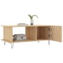 Mesa de centro madera contrachapada roble Sonoma 90x50x40 cm de vidaXL, Mesas de centro - Ref: Foro24-829487, Precio: 57,05 €...