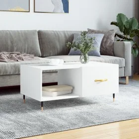 Mesa de centro madera contrachapada blanco 90x50x40 cm de vidaXL, Mesas de centro - Ref: Foro24-829188, Precio: 48,98 €, Desc...