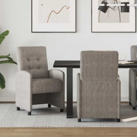 Sillas de Comedor con Ruedas 2 pcs Gris 57 x 67 x 98 cm en Sillas de comedor | Comprar online en Foru.es