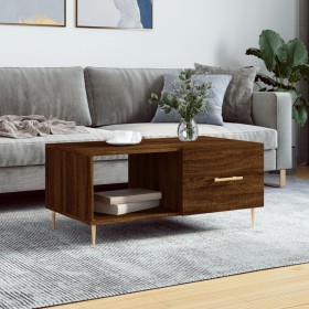 Mesa de centro madera contrachapada roble marrón 90x50x40 cm de vidaXL, Mesas de centro - Ref: Foro24-829203, Precio: 46,16 €...