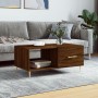 Mesa de centro madera contrachapada roble marrón 90x50x40 cm de vidaXL, Mesas de centro - Ref: Foro24-829203, Precio: 46,16 €...