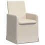 Sillas de comedor con ruedas 2 pcs Beige 57 x 67 x 95 cm Lino en Sillas de comedor | Comprar online en Foru.es
