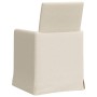 Sillas de comedor con ruedas 2 pcs Beige 57 x 67 x 95 cm Lino en Sillas de comedor | Comprar online en Foru.es