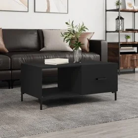Black plywood coffee table 90x50x40 cm by vidaXL, Coffee table - Ref: Foro24-829213, Price: 49,66 €, Discount: %
