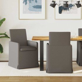 Sillas de comedor 2 pcs Gris claro 57 x 67 x 95 cm Lino en Sillas de comedor | Comprar online en Foru.es