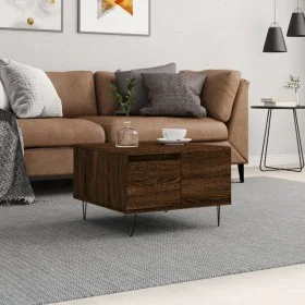 Brown oak plywood coffee table 55x55x36.5 cm by vidaXL, Coffee table - Ref: Foro24-830763, Price: 55,07 €, Discount: %