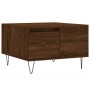 Mesa de centro madera contrachapada roble marrón 55x55x36,5 cm de vidaXL, Mesas de centro - Ref: Foro24-830763, Precio: 55,73...