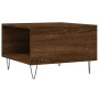 Mesa de centro madera contrachapada roble marrón 55x55x36,5 cm de vidaXL, Mesas de centro - Ref: Foro24-830763, Precio: 55,73...