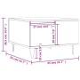 Mesa de centro madera contrachapada roble marrón 55x55x36,5 cm de vidaXL, Mesas de centro - Ref: Foro24-830763, Precio: 55,73...