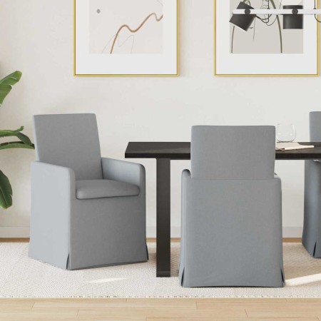 Sillas de comedor 2 pcs Gris claro 57 x 67 x 95 cm tela en Sillas de comedor | Comprar online en Foru.es