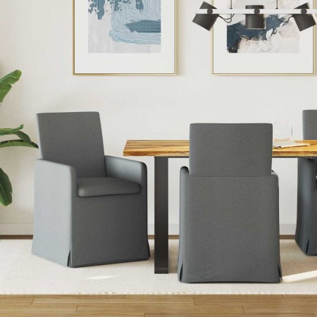 Sillas de comedor 2 pcs Gris oscuro 57 x 67 x 95 cm tela en Sillas de comedor | Comprar online en Foru.es