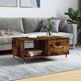 Mesa de centro madera contrachapada roble ahumado 90x50x40 cm de vidaXL, Mesas de centro - Ref: Foro24-829193, Precio: 46,74 ...