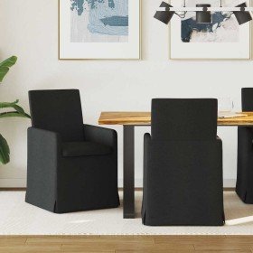 Sillas de comedor 2 pcs Negro 57 x 67 x 95 cm tela en Sillas de comedor | Comprar online en Foru.es
