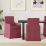 Sillas de comedor 2 pcs Rojo vino tinto 57 x 67 x 95 cm tela en Sillas de comedor | Comprar online en Foru.es