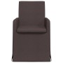 Sillas de comedor 2 pcs Marrón oscuro 57 x 67 x 95 cm tela en Sillas de comedor | Comprar online en Foru.es