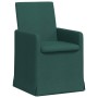 Sillas de comedor 2 pcs Verde oscuro 57 x 67 x 95 cm tela en Sillas de comedor | Comprar online en Foru.es