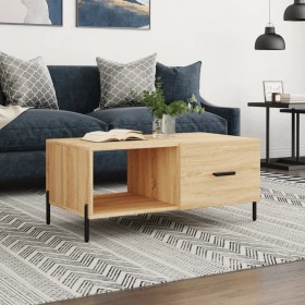 Mesa de centro madera contrachapada roble Sonoma 90x50x40 cm de vidaXL, Mesas de centro - Ref: Foro24-829223, Precio: 48,98 €...