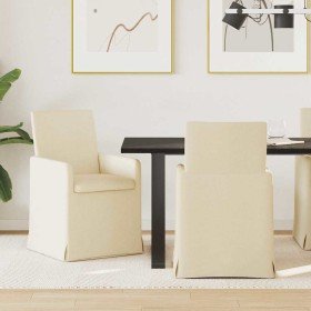 Sillas de comedor 2 pcs Crema 57 x 67 x 95 cm tela en Sillas de comedor | Comprar online en Foru.es