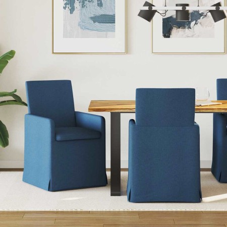 Sillas de comedor 2 pcs Azul 57 x 67 x 95 cm tela en Sillas de comedor | Comprar online en Foru.es