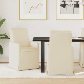 Sillas de comedor 2 pcs Beige 57 x 67 x 98 cm Lino en Sillas de comedor | Comprar online en Foru.es