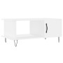 Mesa de centro madera contrachapada blanco 90x50x40 cm de vidaXL, Mesas de centro - Ref: Foro24-829484, Precio: 45,93 €, Desc...