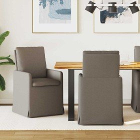 Sillas de comedor 2 pcs Gris claro 57 x 67 x 98 cm Lino en Sillas de comedor | Comprar online en Foru.es