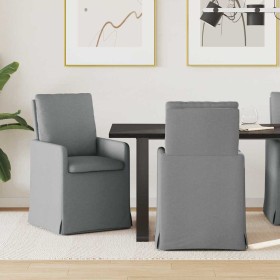 Sillas de comedor 2 pcs Gris claro 57 x 67 x 98 cm tela en Sillas de comedor | Comprar online en Foru.es