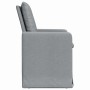 Sillas de comedor 2 pcs Gris claro 57 x 67 x 98 cm tela en Sillas de comedor | Comprar online en Foru.es