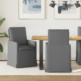 Sillas de comedor 2 pcs Gris oscuro 57 x 67 x 98 cm tela en Sillas de comedor | Comprar online en Foru.es