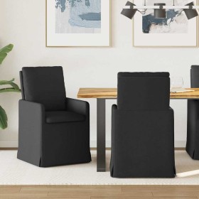 Sillas de comedor 2 pcs Negro 57 x 67 x 98 cm tela en Sillas de comedor | Comprar online en Foru.es