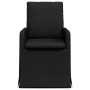 Sillas de comedor 2 pcs Negro 57 x 67 x 98 cm tela en Sillas de comedor | Comprar online en Foru.es